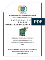 Pandangan Umum Fraksi PKB Tentang CSR