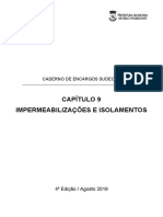 Caderno de Encargos SUDECAP Cap. 9 Impermeabilizações e Isolamentos