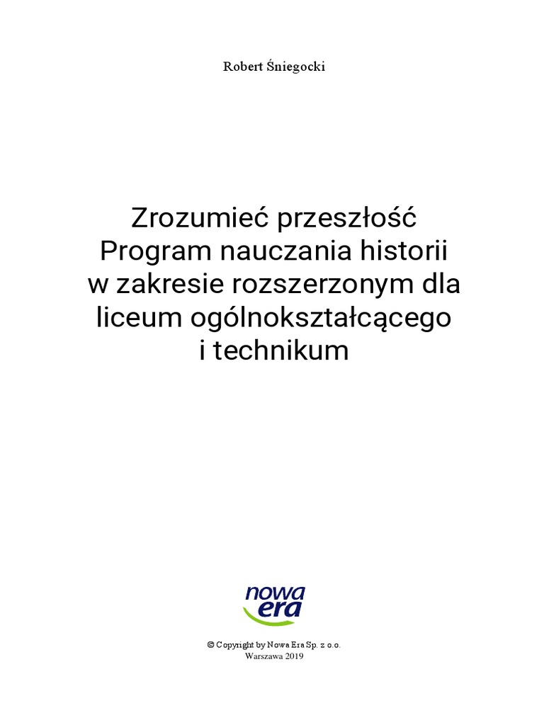 Sprawdzian Z Historii śladami Przeszłości 2 Rzeczpospolita W Xvi Wieku