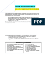 Assessment 18 - Environmental Law