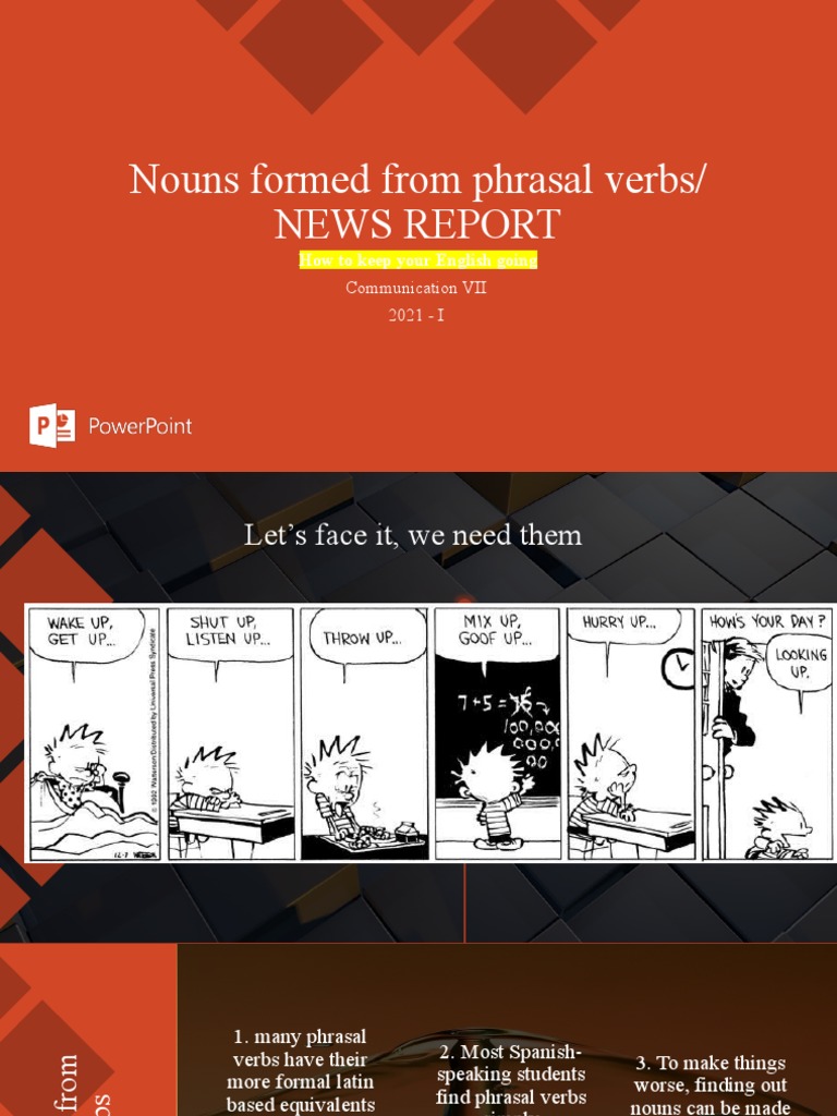 Nouns Formed From Phrasal PDF Newspapers English Language