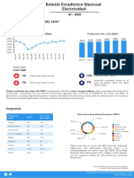 Boletin Estadistico Mensual Electricidad Enero 2021