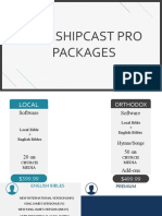 WorshipCast Packages