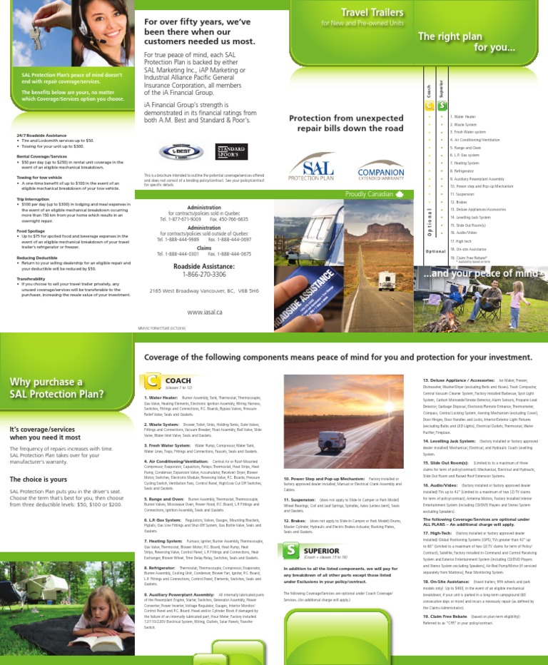 SAL Protection Plan Overview | PDF | Thermostat | Valve