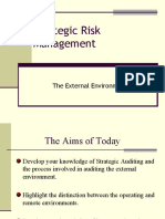 Strategic Risk Management: The External Environment