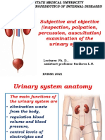 Urinary System (Complaints, Disorders, First Aid Measures)