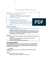 Estructura y Clasificación de Las Oraciones