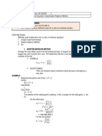 Newton-Raphson Method Root Finding