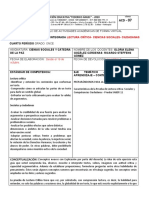 Guia Integrada Uno Cuarto Periodo Lectura Critica Sociales Catedra de Paz Ciudadanas Once