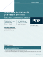 El Disenso en Los Procesos de Participación Ciudadana