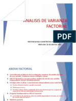 ANOVA Factorial: Análisis de varianza factorial