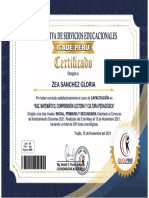 Certificado Icade