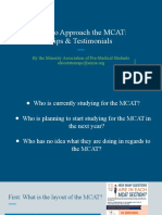 How To Approach The Mcat Tips Testimonials