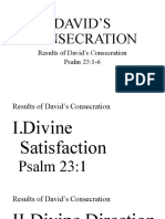 DAVID’S CONSECRATION