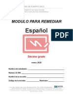 Módulo Remediativo Español 10