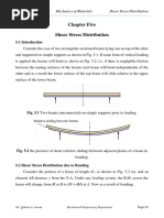 Chapter Five Shear Stress Distribution