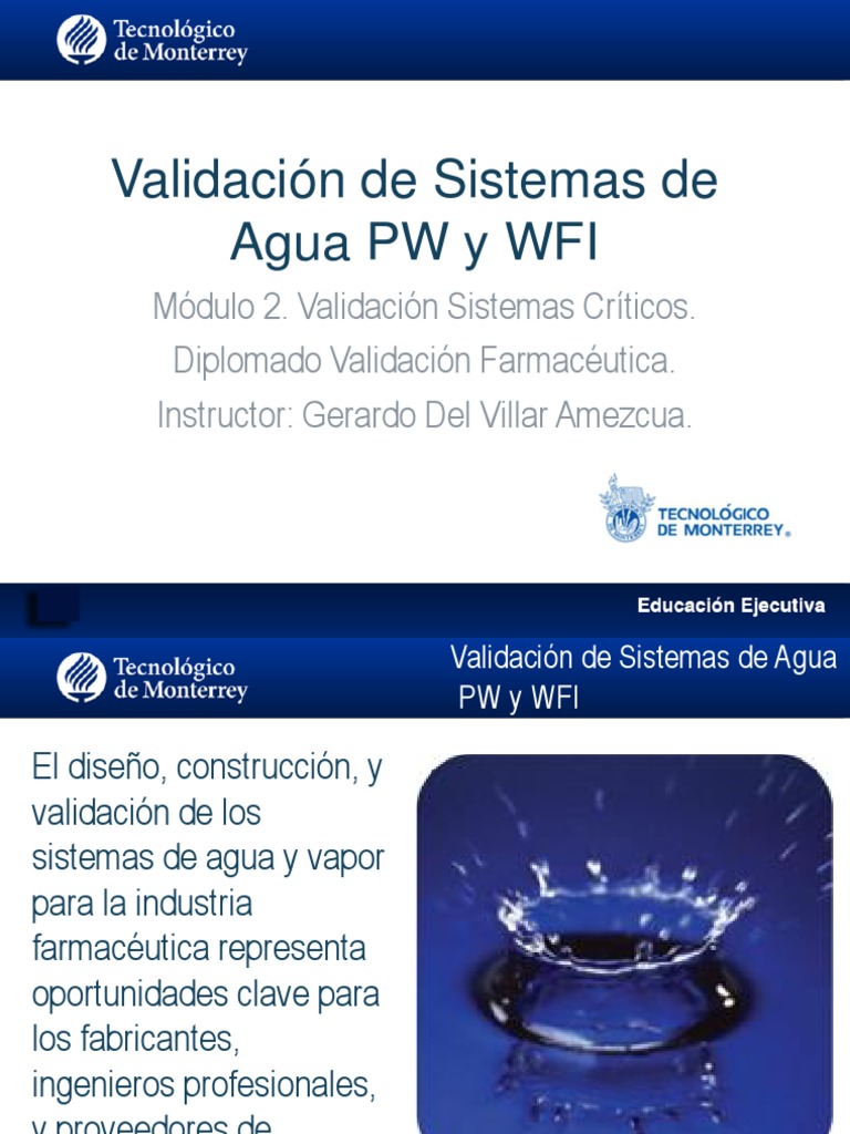 validaci-n-de-sistemas-de-agua-pw-y-wfi-pdf-agua-smosis