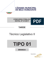 Técnico Legislativo II - Tipo 1 - Branca