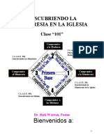 Descubriendo Mi Membresia en La Iglesia Clase 101 Estudiante Año 2017