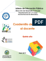 5° Año - Cuadernillo de Apoyo para El Docente 2019