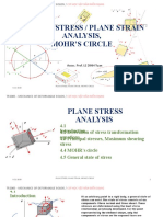 Plane Stress / Plane Strain Analysis, Mohr'S Circle: Assoc. Prof. LE DINH Tuan
