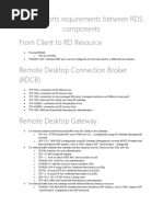 Firewall Ports Requirements Between RDS Components