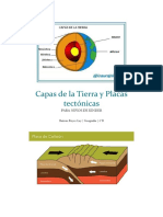 Capas de La Tierra y Placas Tectónicas