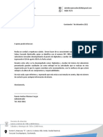 Carta de Referencia Laboral