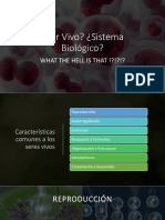 Características de Los Seres Vivos - Sistema Biológico