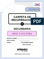 Carpeta de Recuperación - Arte y Cultura - Ciclo Vi - 2022