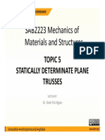 05 Statically Determinate Plane Trusses