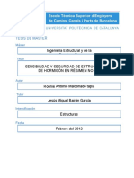 Análisis de sensibilidad y seguridad de estructuras de hormigón en régimen no lineal