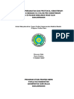 Resume Keperawatan Dan Protokol Kemoterapi Pada Tn. E Dengan Ca Colon Pro Kemoterapi Ke-5 Di Ruang Edelwais Rsud Ulin Banjarmasin