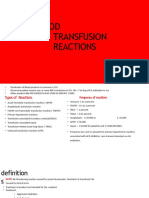 ICU Blood Transfusion Reactions Guide