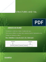 Arrays, Structures and Val