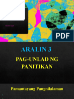 Aralin 3 - Panahong NG Pag-Unlad NG Panitikan