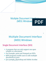 Multiple Document Interface (MDI) Windows