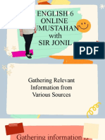 English 6 Online Kumustahan With Sir Jonil