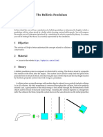 Ballistic Pendulum Virt Lab Indiv