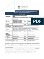 BSMM-8330 (Section-1) Shahi Course Outline Winter 2022