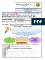 (EN10OL-Ii3.16.1:) : Quarter - 2 - Week - 6