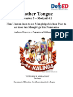 Mother Tongue: Kwarter 3 - Modyul 4.1