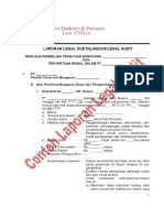 LAPORAN LEGAL DUE DILIGENCE - LEGAL AUDIT - PDF Download Gratis