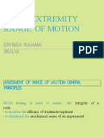 Upper Extremity Range of Motion Assessment