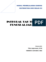 Integral Tak Tentu Fungsi Aljabar PDF
