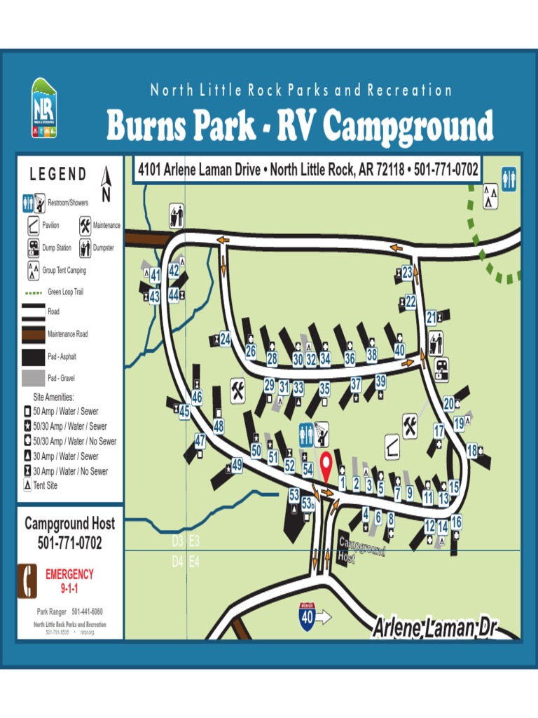 Burns Park RV Campground Northlittlerockparksandrecreation PDF
