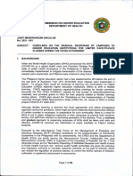 CHED-DOH JMC No. 2021-001 on the Guideline on the Gradual Reopening of Campuses of Higher Education Institutions for Limited Face-To-Face Classes During the COVID-19 Pandemic