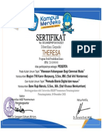 Sertifikat: Theresa Theresa