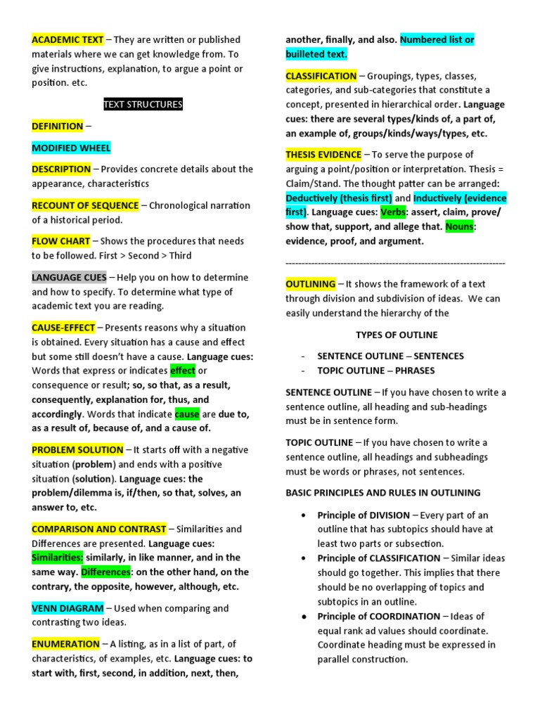 Understanding Text Structures and Language Features Across Academic ...