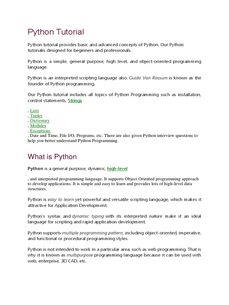 Python Notes | PDF | Python (Programming Language) | Data Type